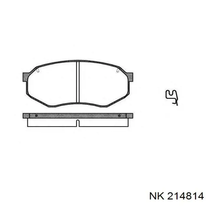 214814 NK pinza de freno delantera derecha