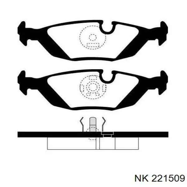 Pastillas de freno traseras BMW 5 E28