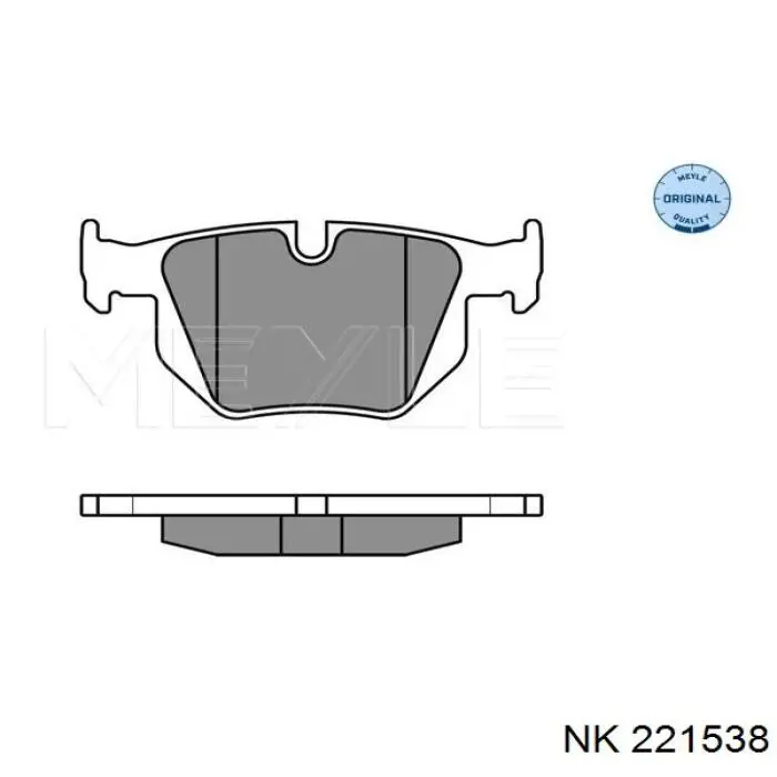 221538 NK pastillas de freno traseras