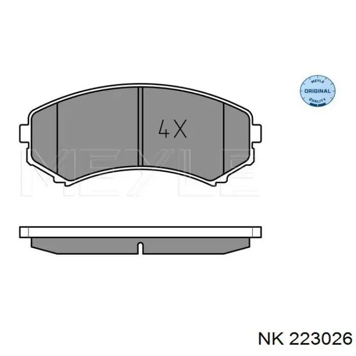 223026 NK pastillas de freno delanteras