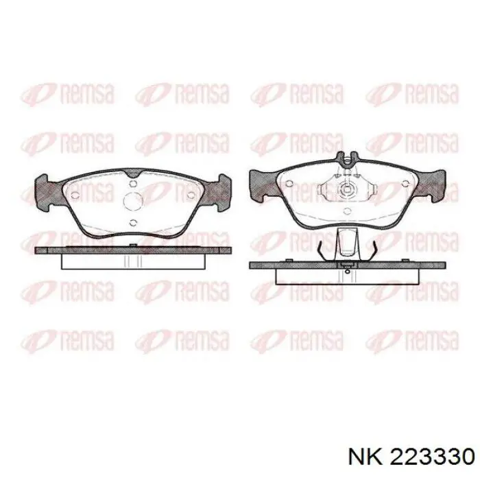 Comprar 223330 NK Pastillas delanteras de freno