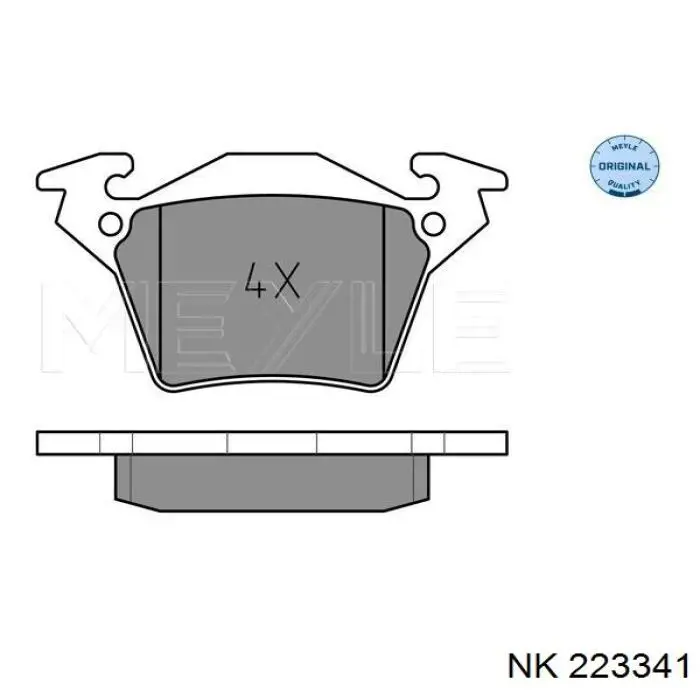 223341 NK pastillas de freno traseras