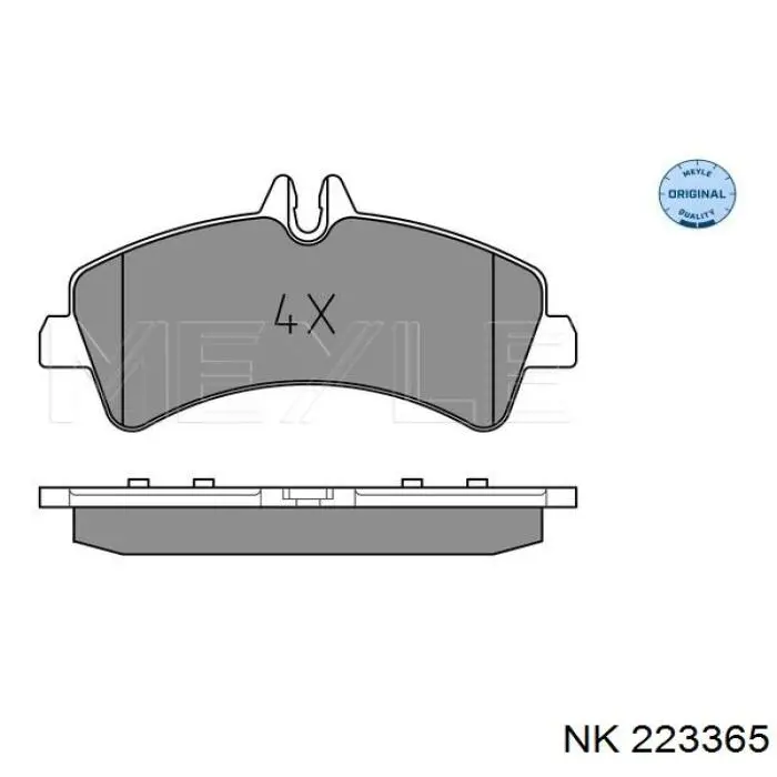 223365 NK pastillas de freno traseras