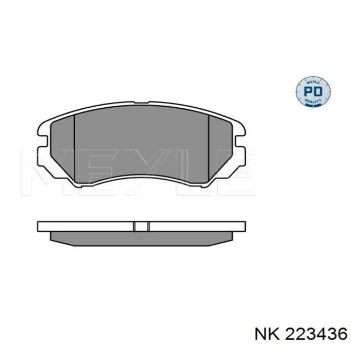 223436 NK pastillas de freno delanteras