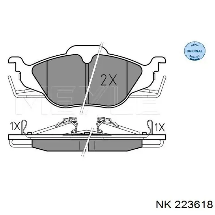 223618 NK pastillas de freno delanteras