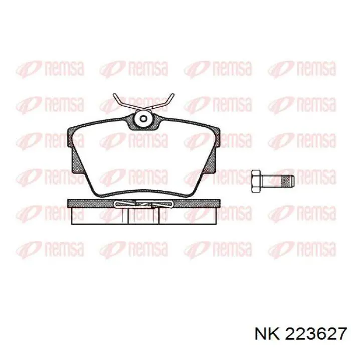 223627 NK pastillas de freno traseras