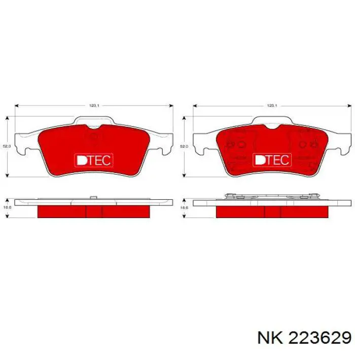 Pastillas de freno traseras Renault Espace 4 JK0
