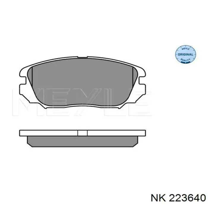 223640 NK pastillas de freno delanteras