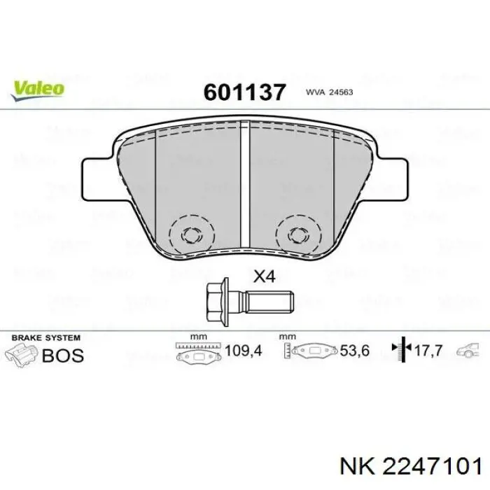 Pastillas de freno traseras Volkswagen Jetta 6 162, 163, AV3, AV2, AY2, AY3
