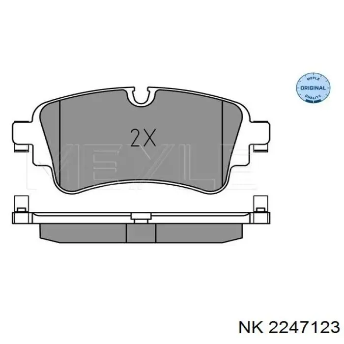 2247123 NK pastillas de freno traseras