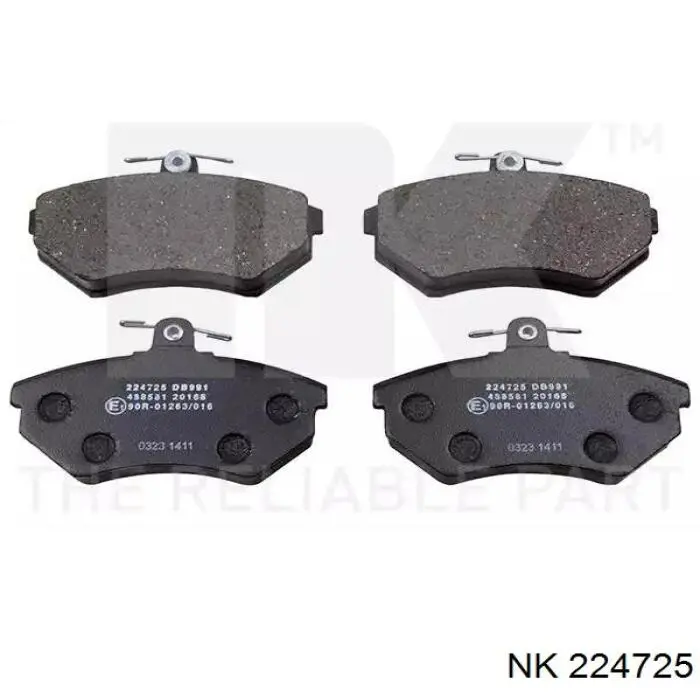 Comprar 224725 NK Pastillas delanteras de freno