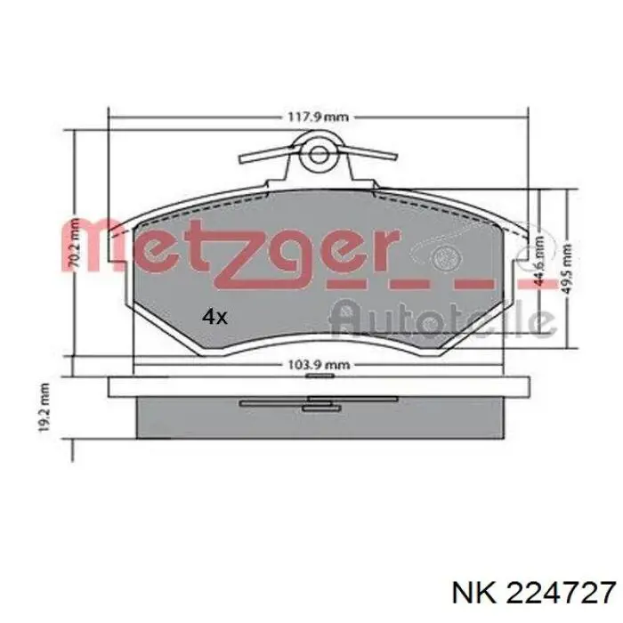 Pastillas de freno delanteras Seat Toledo 1 1L