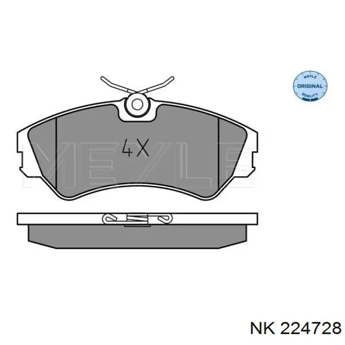 224728 NK pastillas de freno delanteras
