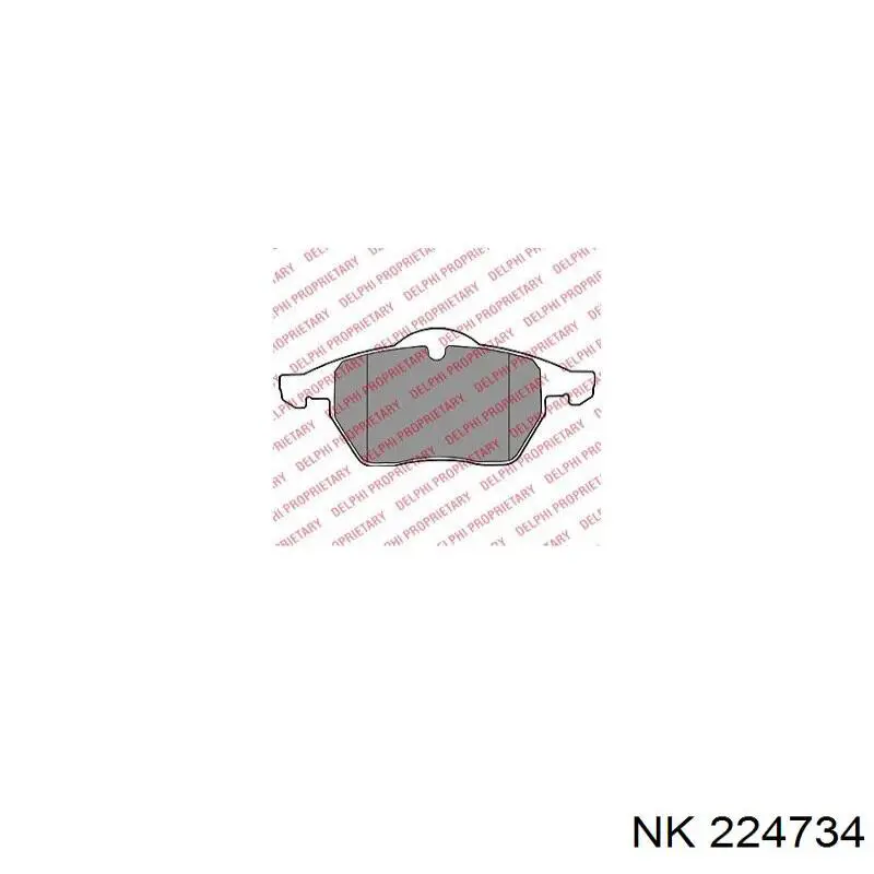 Comprar 224734 NK Pastillas delanteras de freno
