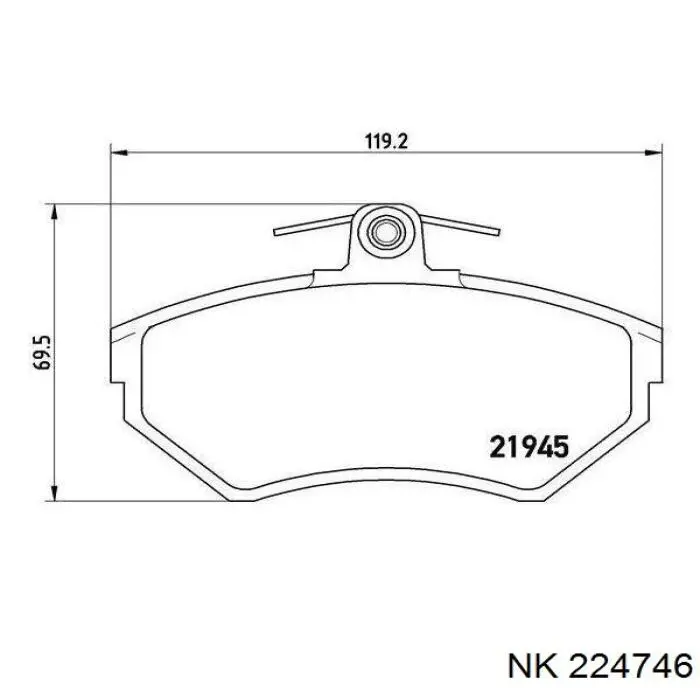 Pastillas de freno delanteras Seat Ibiza 2 6K1