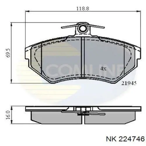 Pastillas de freno delanteras Seat Ibiza 2 6K1