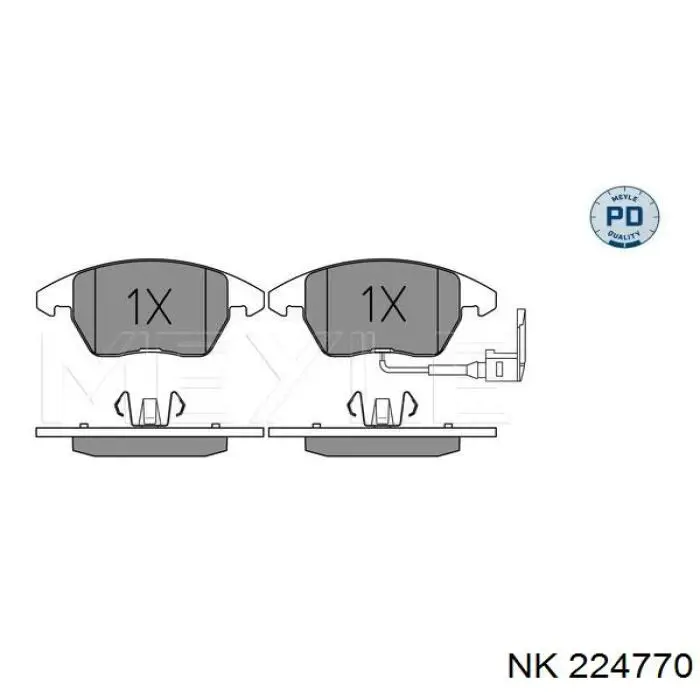 Pastillas de freno delanteras Seat Leon 2 1P1
