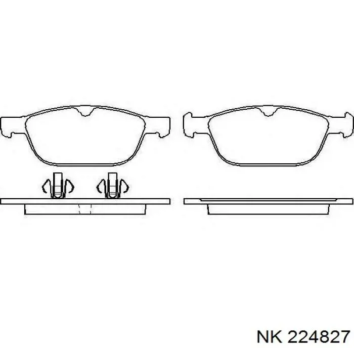 224827 NK pastillas de freno delanteras