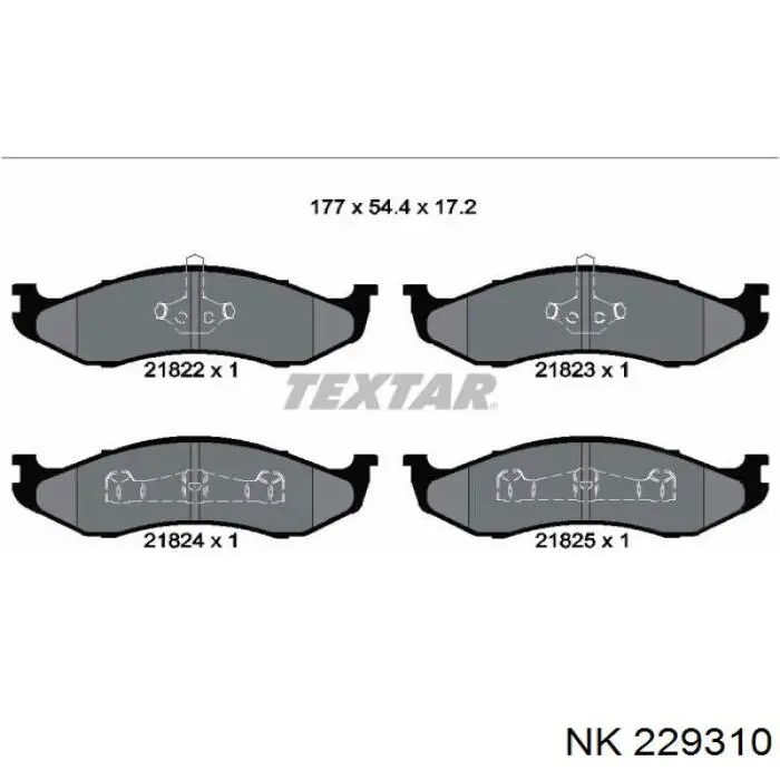 Pastillas de freno delanteras Jeep Grand Cherokee 1 Z