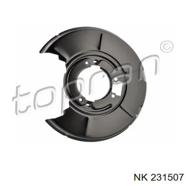 Protector de disco de freno trasero izquierdo Jakoparts J3340811