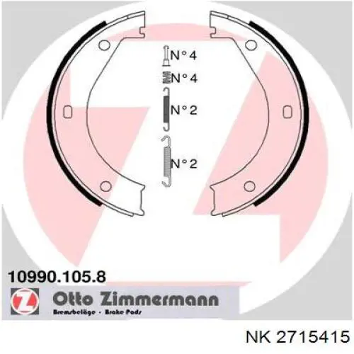 Juego de zapatas de frenos, freno de estacionamiento BMW 5 E28