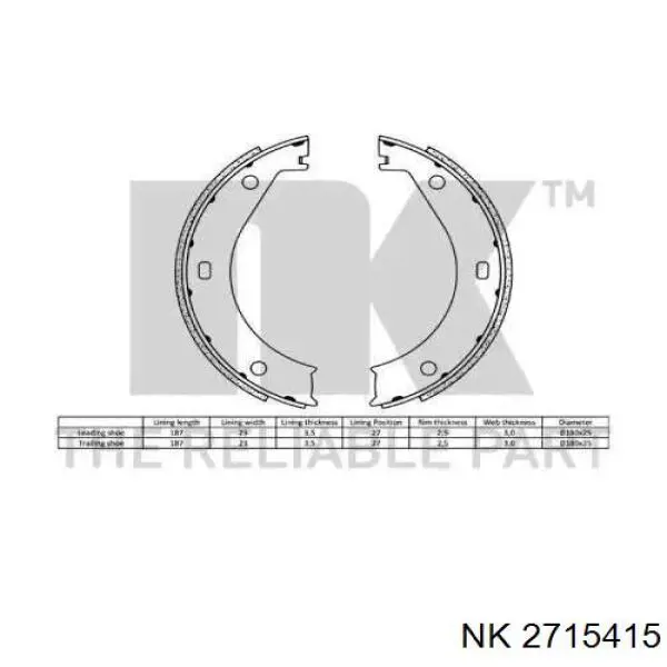 Juego de zapatas de frenos, freno de estacionamiento BMW 5 E28
