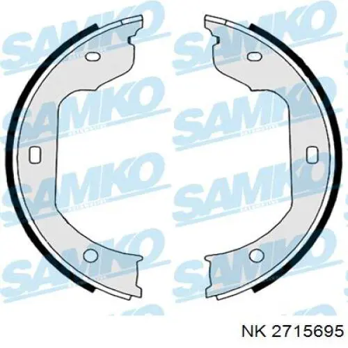 Juego de zapatas de frenos, freno de estacionamiento BMW 5 E39