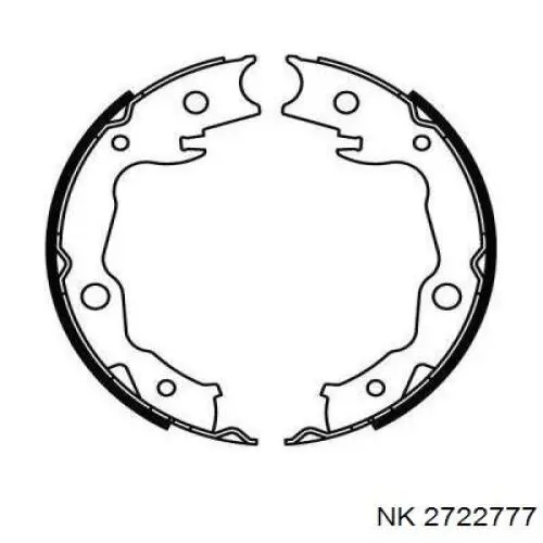 Juego de zapatas de frenos, freno de estacionamiento Nissan Tiida C11X