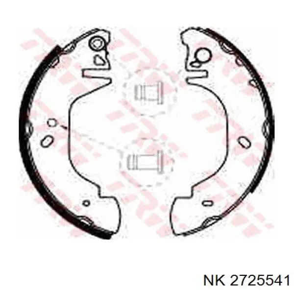 2725541 NK zapatas de frenos de tambor traseras