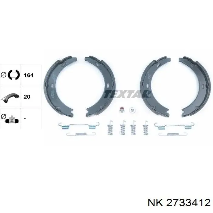 Juego de zapatas de frenos, freno de estacionamiento Mercedes E C124