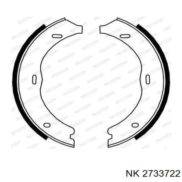 2733722 NK juego de zapatas de frenos, freno de estacionamiento
