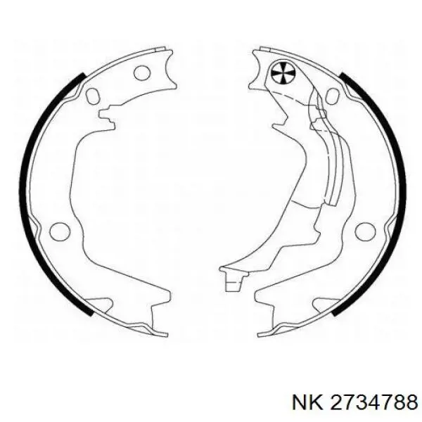 2734788 NK juego de zapatas de frenos, freno de estacionamiento