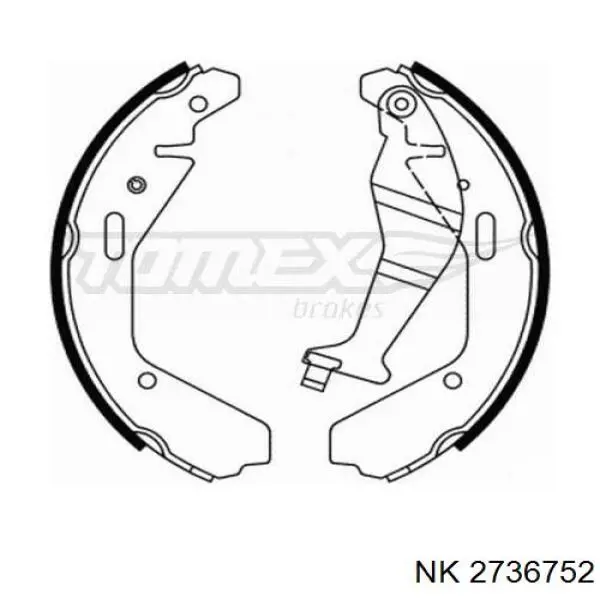 2736752 NK zapatas de frenos de tambor traseras
