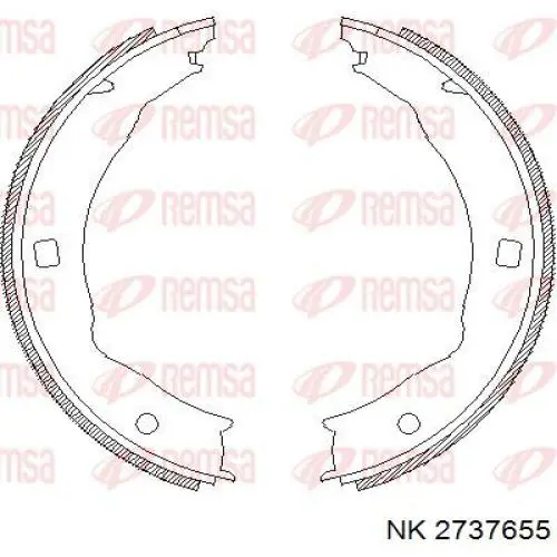 Juego de zapatas de frenos, freno de estacionamiento Peugeot 406 8B