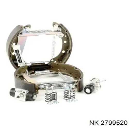 Zapatas de freno de tambor traseras NK 2799520 precio, desde 23,49 EUR