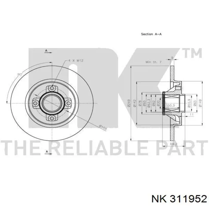 Frenos traseros NK 311952