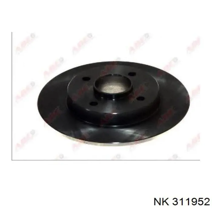 Disco de freno trasero 311952 NK