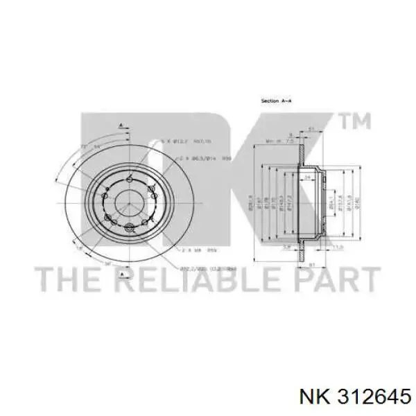 Comprar DP442C Japan Parts Disco de freno trasero