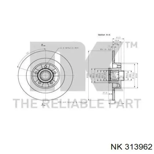 Disco de freno trasero Renault Espace 4 JK0