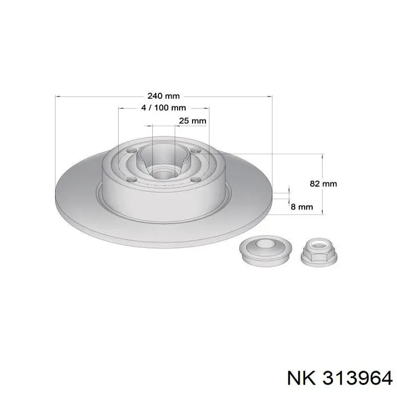 Disco de freno trasero Alfa Romeo 33 905