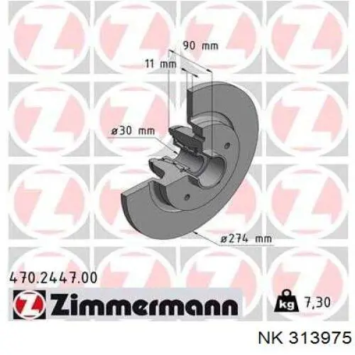 Frenos traseros NK 313975