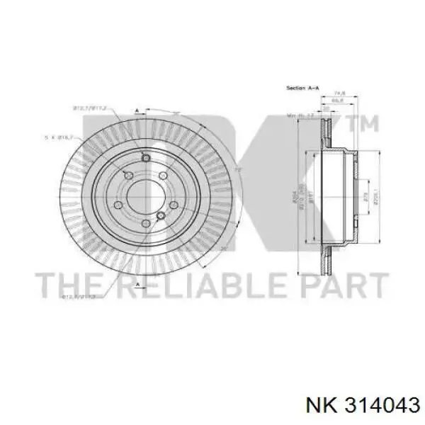 Comprar DF1427 TRW Disco de freno trasero