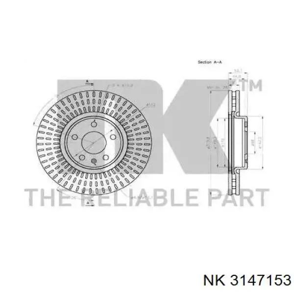 3147153 NK freno de disco delantero