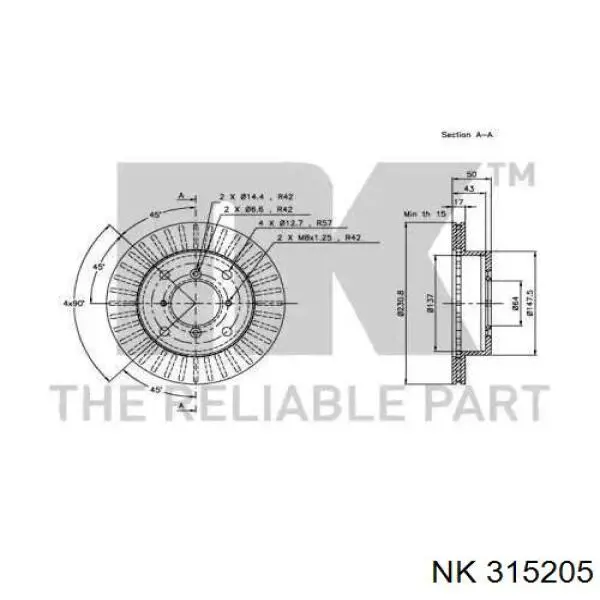 DI806C Japan Parts Discos