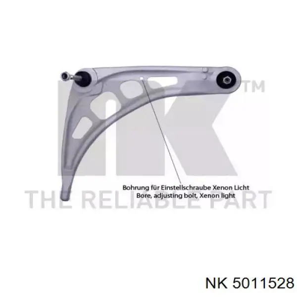 5011528 NK barra oscilante, suspensión de ruedas delantera, inferior derecha