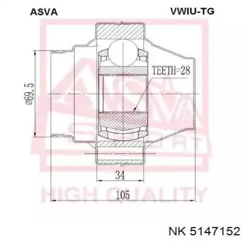 Comprar 7L6498099BX VAG Junta homocinetica