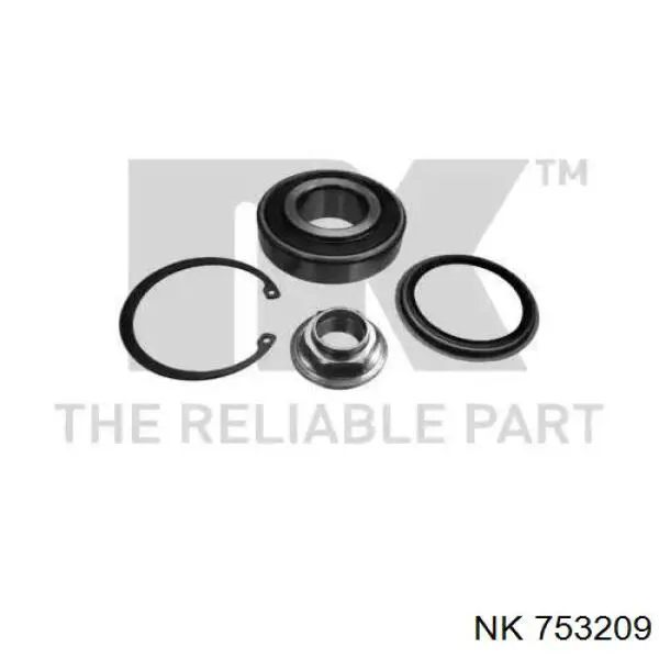 Cojinete de rueda delantero 753209 NK