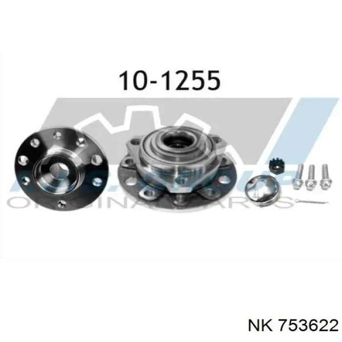 753622 NK cubo de rueda delantero