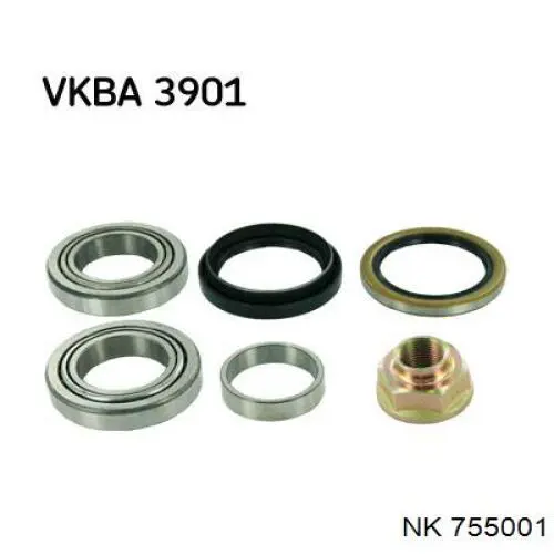 Cojinete de rueda delantero NK 755001 precio, desde 22,93 EUR