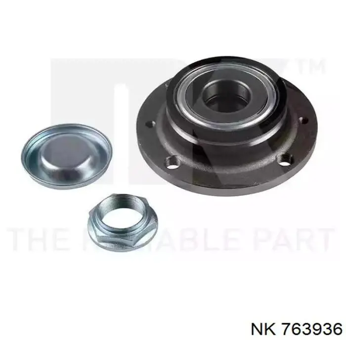 Cubo de rueda trasero 763936 NK